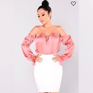 In My Element Ruffle Top - Salmon